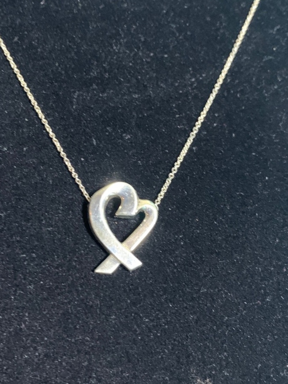 Authentic Tiffany & Co Paloma Picasso Necklace Sterling Silver 925 Retired